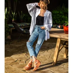 Bronwen Wedge Sandal