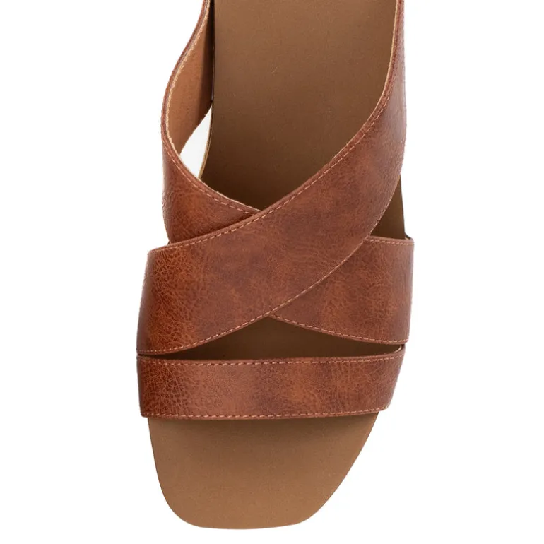 Chela Crossband Wedge Sandal