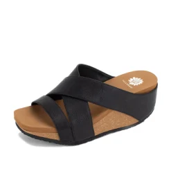Chela Crossband Wedge Sandal