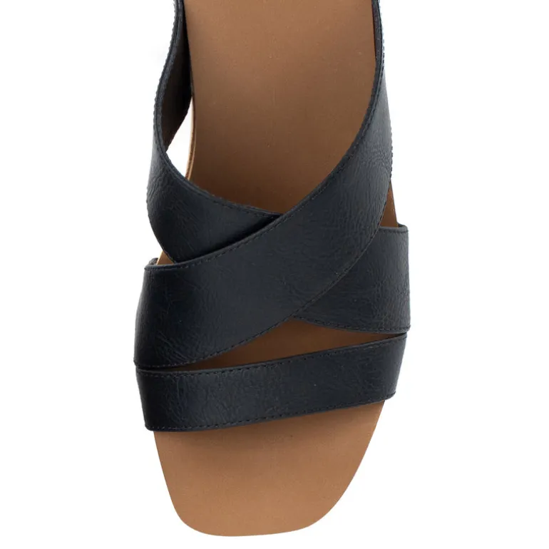 Chela Crossband Wedge Sandal