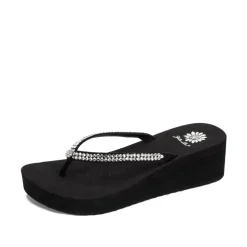 Custard Wedge Sandal