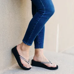 Custard Wedge Sandal