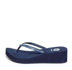 Custard Wedge Sandal