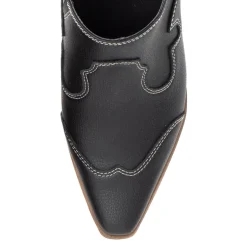 Cyan Heeled Mule