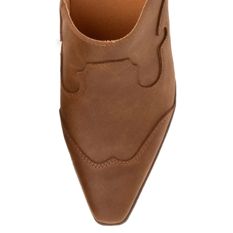 Cyan Heeled Mule
