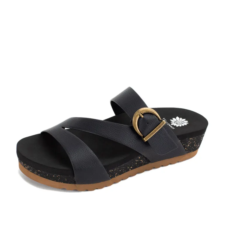 Rosette Flatform Sandal