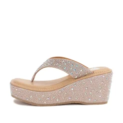 Telvi Rhinestone Wedge