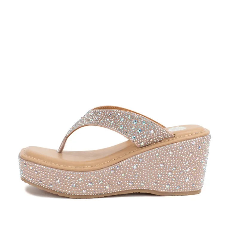 Telvi Rhinestone Wedge
